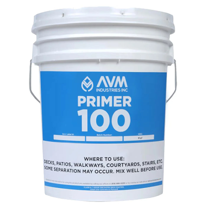 AVM Primer 100 – 5 Gallon Water-Based Acrylic Primer Pail