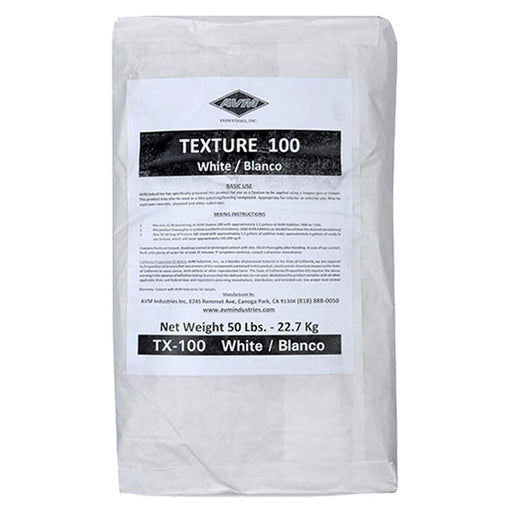 AVM Texture 100 powder in 50 pound gray bag for flexible textured deck coatings
