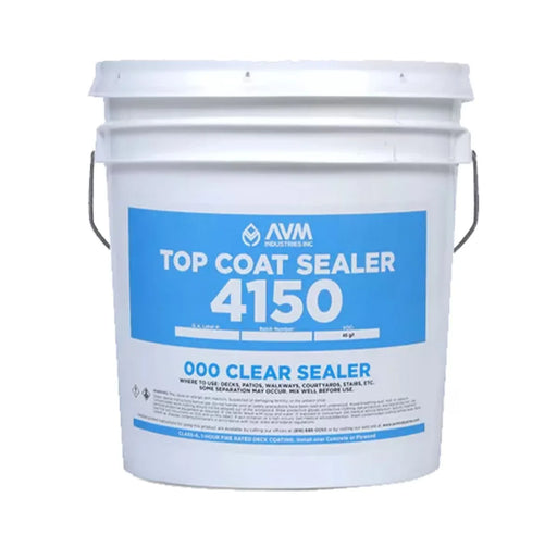 AVM Top Coat Sealer 4150 water-based acrylic sealer applied on exterior concrete surface for waterproofing and protection