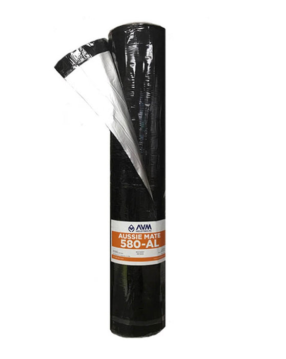 AVM Aussie Mate 580-AL waterproofing membrane roll – 60 mils, UV-stable with aluminum facer