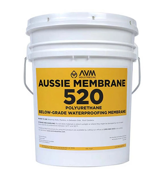 AVM Aussie Membrane 520 – Polyurethane Waterproofing Membrane in 5 Gallon Pail