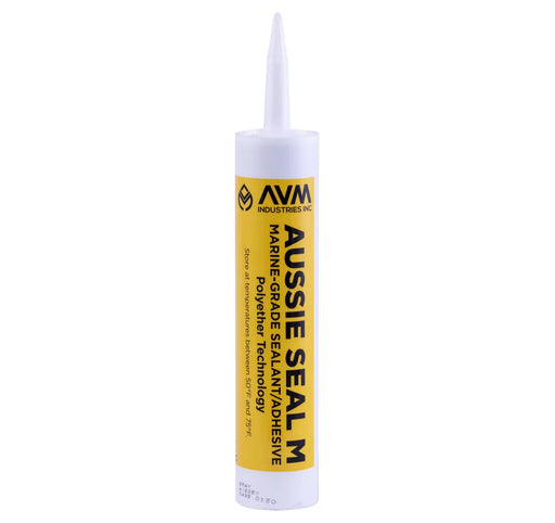 AVM Aussie Seal M gray marine-grade polyether sealant in 10 oz standard cartridge