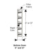 AVM Bottom Drain 12" Side Outlet for foundation and retaining wall drainage