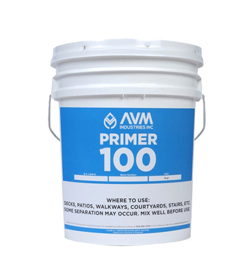 AVM Primer 100 water-based acrylic primer in 2 gallon pail for waterproofing systems