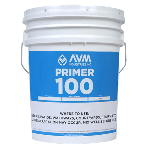 AVM Primer 100 – 5 Gallon Water-Based Acrylic Primer Pail